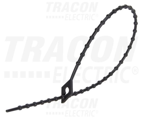 100F-GY Gyöngyös nyitható kábelkötegelő, fekete