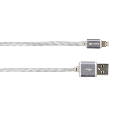 SKROSS Steel Line USB kábel, töltő (lightning) 1m