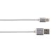 SKROSS Steel Line USB kábel, töltő (lightning) 1m