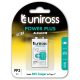 Uniross 6LR61 9V blokk elem POWER PLUS 1db/csomag