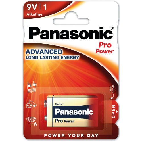 Panasonic 6LR61PPG/1BP 9V blokk elem 1 db