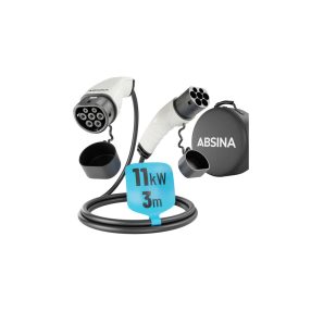   Absina 11kW, 16A, 3 fázisú, 3m elektromos autó töltőkábel