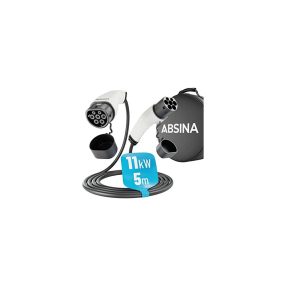   Absina 11kW, 16A, 3 fázisú, 5m elektromos autó töltőkábel