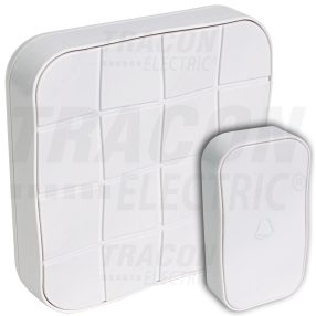 Vezeték nélküli csengő, négyzetes, 1 adó, 1 vevő