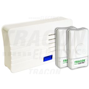   Vezeték nélküli csengő, téglalap alakú, 2 adó, 1 vevő