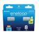 eneloop BK-3MCDE/8BE AA/ceruza 2000mAh Ni-MH akkumulátor 8db/csomag