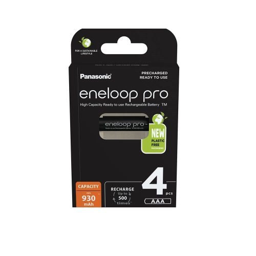 eneloop pro BK-4HCDE/4BE AAA/mikro 930mAh Ni-MH akkumulátor 4db/csomag