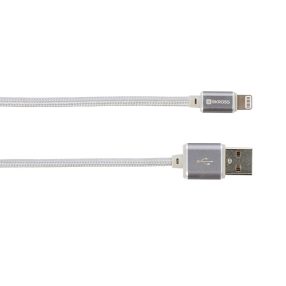   SKROSS Steel Line USB kábel, töltő, szinkron (lightning) 1m