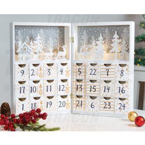 LED karácsonyi adventi kalendárium, elemes (X22051)