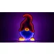 LED karácsonyi tükördísz , manó, USB (X25016)
