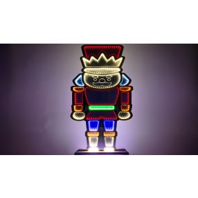 LED karácsonyi tükördísz , diótörő, USB (X25015)