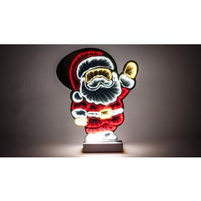 LED karácsonyi tükördísz , télapó, USB (X25017)