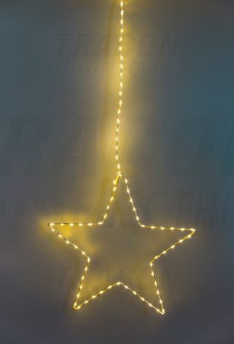 CHRSTHM104WW LED karácsonyi ablakdísz, csillag, elemes (X22045)