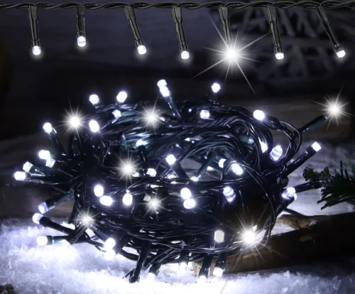 Karácsonyi sziporkázó fényfüzér, kültéri/beltéri (X25039)