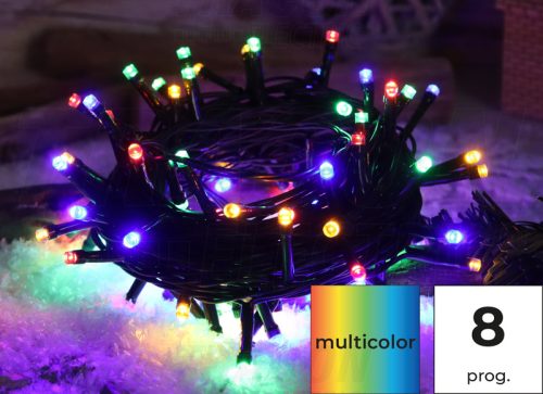 CHRSTOP100RGB Karácsonyi programozható fényfüzér,színes,kül/beltér(X22020)