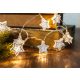 CHRSTSTWM10WW LED karácsonyi lánc, csillag,fehér, elemes (X22053)