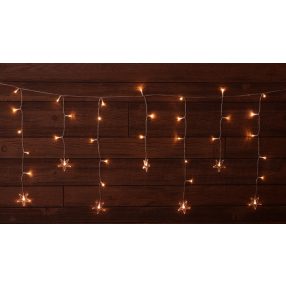 LED karácsonyi ablakdísz,csillag,elemes (X23009)