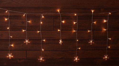 CHRWS40WW LED karácsonyi ablakdísz,csillag,elemes (X23009)