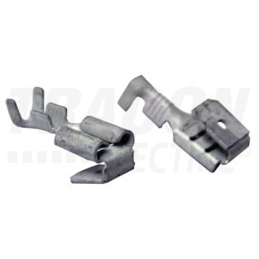   Szigeteletlen rátolható csatlakozó csap+hüvely, ónozott réz