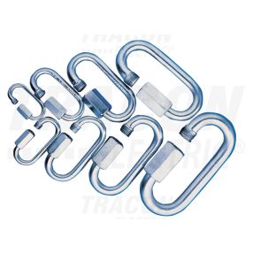 Karabiner, csavaros, acél