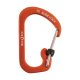 CSLA2-19-R6 SlideLock® reteszelhető alumínium karabiner #2 - Narancsszín. Teherbírás: 4,5 kg.