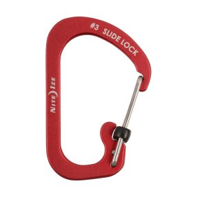 Slidelock® karabiner alumínium #3 - piros
