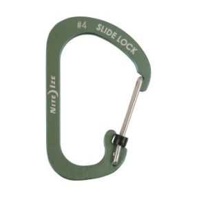 Slidelock® karabiner alumínium #4 - Olive
