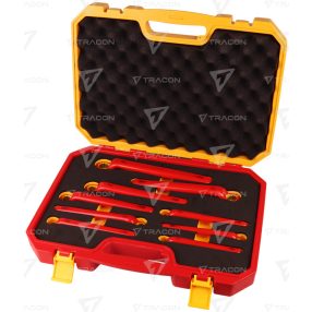 9 darabos 1000 V-ra szigeteltgyűrűs kulcs készlet