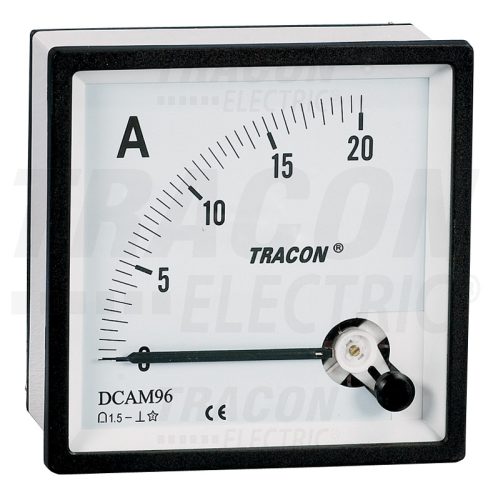 DCAM96-0,02 Analóg egyenáramú ampermérő közvetlen méréshez