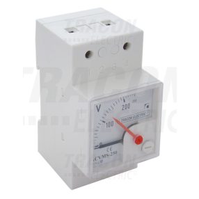 Sínre pattintható analóg egyenáramú voltmérő