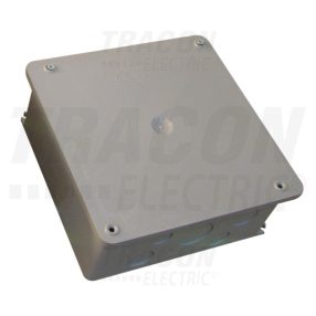 Szerelődoboz műanyag, falon kívüli, szürke