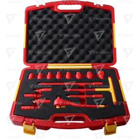  16 db-os 1000V-ra szig. racsnis imbusz és dugókulcs készlet