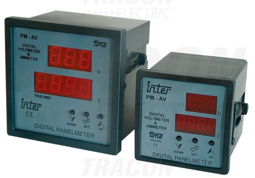DTT-1-72 Digitális amper és voltmérő állítható áramváltó áttétellel