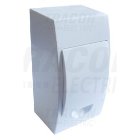 Falon kívüli elosztódoboz, fehér ajtóval, N/PE sínnel