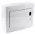 Falon kívüli elosztódoboz, fehér-sík ajtóval, NPE nélkül