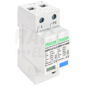   ESPD1+2-12.5-1+1P T1+T2 AC típusú túlfeszültség  levezető, cserélhető betéttel
