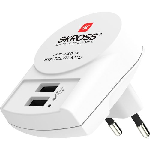 SKROSS USB töltő (2 x USB-A, 2x1,2A / 2,4A)