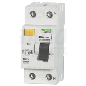 Áram-védőkapcsoló, 2 pólusú