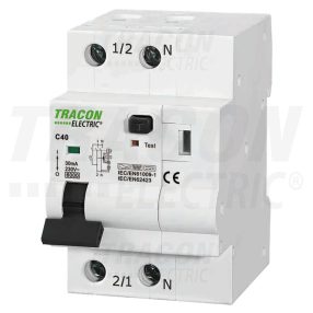 Kombinált védőkapcsoló, 2P, 3modul, B karakterisztika