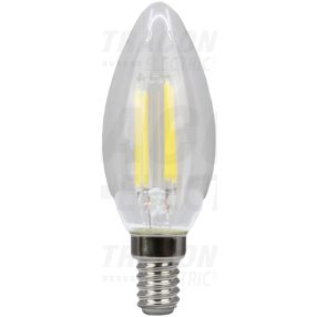 COG LED gyertya fényforrás, átlátszó