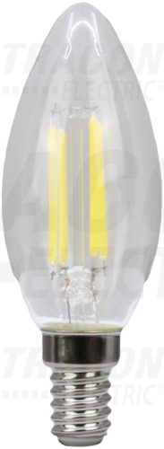FILC354NW COG LED gyertya fényforrás, átlátszó