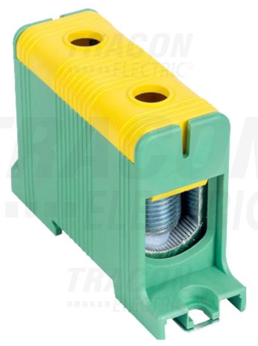 FLEAL-150/1ZS Főáramköri leágazó kapocs, sínre/felületre, zöld/sárga