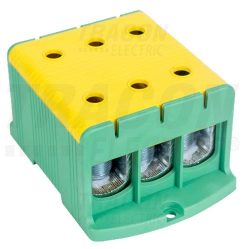 FLEAL-240/3ZS Főáramköri leágazó kapocs, felületre szerelhető, zöld/sárga