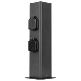 Kültéri energiaoszlop SCHUKO csatlakozóval, antracit