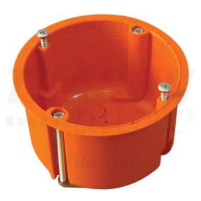 Gipszkarton doboz, sima, fedél nélkül, narancssárga