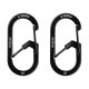 G -Series® dupla kamrás karabiner #1 - 2-es csomag - fekete