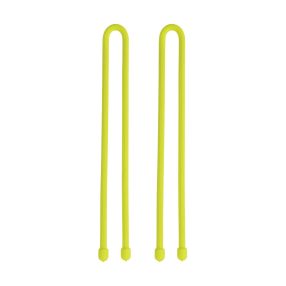   Gear Tie® gumírozott kötöződrót 30 cm - 2-es csomag - neonsárga