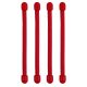 Gear Tie® gumírozott kötöződrót 7,5 cm - 4-es csomag, piros
