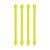Gear Tie® gumírozott kötöződrót 7,5 cm - 4-es csomag - neonsárga