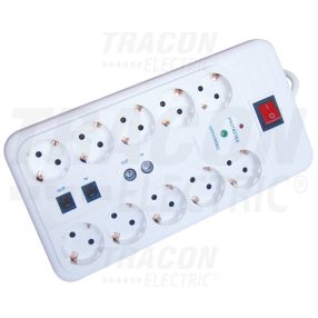   Négyzetes10-es elosztó kapcsolóval+túlfesz+ túláram+koax+tel